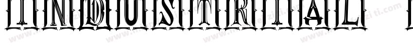 Industrial Gothic St字体转换